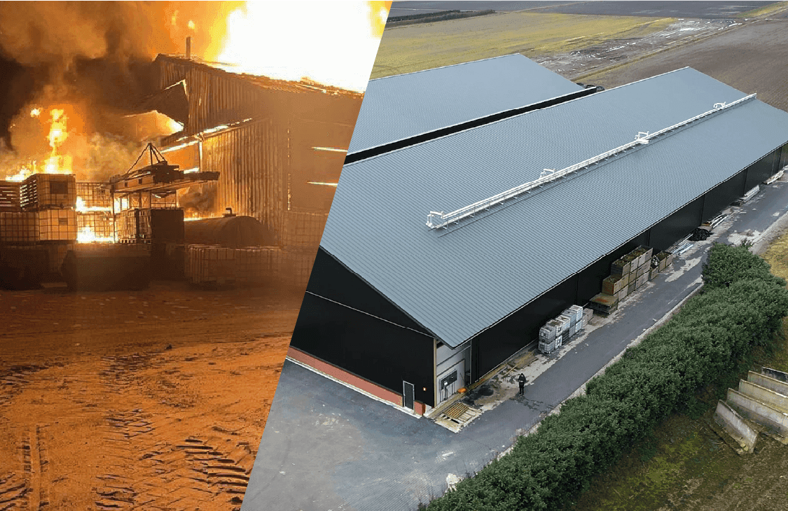 Nieuwe bewaarloods van akkerbouwbedrijf Schrage